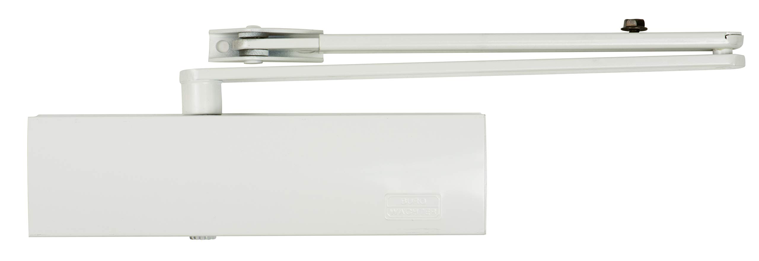 Burg-Wächter Frame Door Closer with Variable Locking Door Widths Up to 95 – 110, 125 cm, Weight Up to 160 kg, TS 2000 V Bulb, White