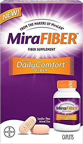 Miralax MiraFiber Daily Comfort Fiber, 100 Caplets by Miralax