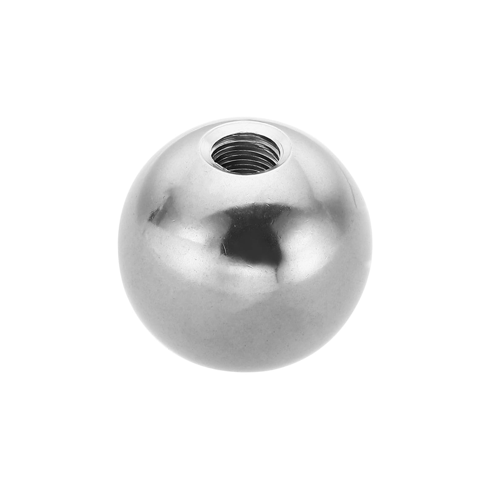 PATIKIL M8x28mm Ball Nuts Knob, 1 Pcs Female Thread 304 Stainless Steel Round Blind Hole Screw Cap Cover for Lighting Machinery DIY Decoration, Silver
