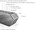 Wireless Portable Bluetooth Speaker - A1 (2017 New Design) 8 watt Wireless Speaker for iPhone 7, Samsung or Smart Device including Mic for Handfree Phone Call, Heavy-duty (Gray)