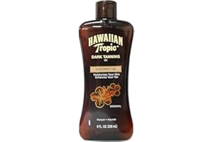 Hawaiian Tropic Dark Tanning Oil Original 8 oz (Pack of 3)