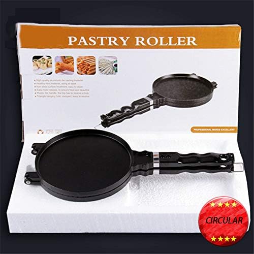 Wuxingqing Mini Silicone Cake Mold Old Fashioned Cast Iron waffle Baking Mold,Non-Stick DIY Waffle Cake Mould Tray With Handle for Stovetop Cake Decorating Silicone Mould Mold Tool (Shape : Roll)