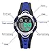 HIwatch LED Watch Fashion Sport Water-Resistant Digital Watch for Boys Girls Men Women Bracelet Watch (Blue)