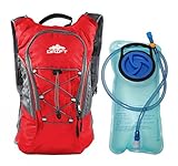 Hydration Pack Backpack with 2 Liter Water Bladder Fits Men & Women & Children for Running Marathon Racing Hiking Backpacking Hunting Camping Cycling Walking Climbing Kayaking Outdoor Survival