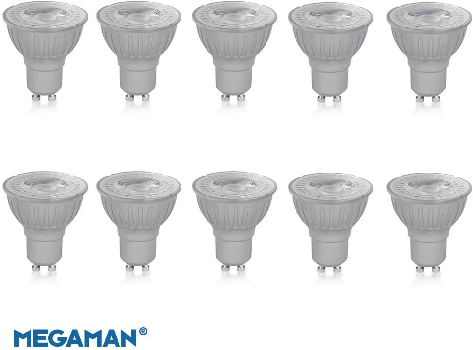 Megaman GU10 Reflector Non-Dimmable LED Lamp, 4.2 Watt, 2800K Colour Temperature, Warm White 10 Packs, Warm White 2800k - Image 4