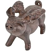 INsideOUT Whimsical Cast Iron Flying Pig Statue