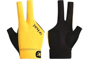 CRICAL Professional Billiard Glove for Pool, 3-Finger Design with Thick Lycra & Non-Slip Grip for Men and Women, Billiard Cue Accessories for Improved Control and Practice