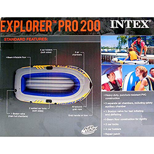 Intex Explorer 200 Inflatable Youth Pool Boat Raft (Raft Only) (4 Pack