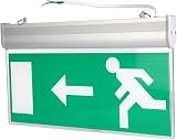 Tangxi LED Green Emergency Exit Sign Light, Safety Evacuation Indicator (Left) view 4