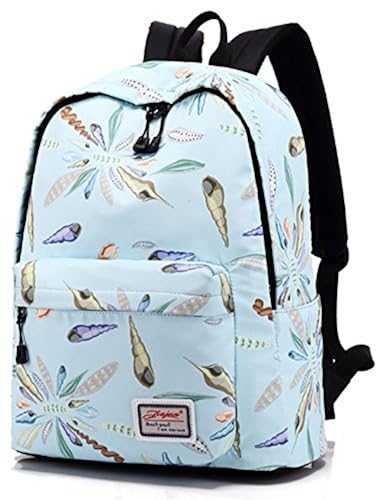 Leaper Cute Conch Pattern Backpack College Bags Daypack Travel Bag
