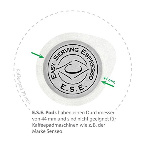 Caffetto Cremoso - Espresso Lungo Pads, 50 ESE Kaffeepads / Pods / Cialde, 350 g – Bild 3