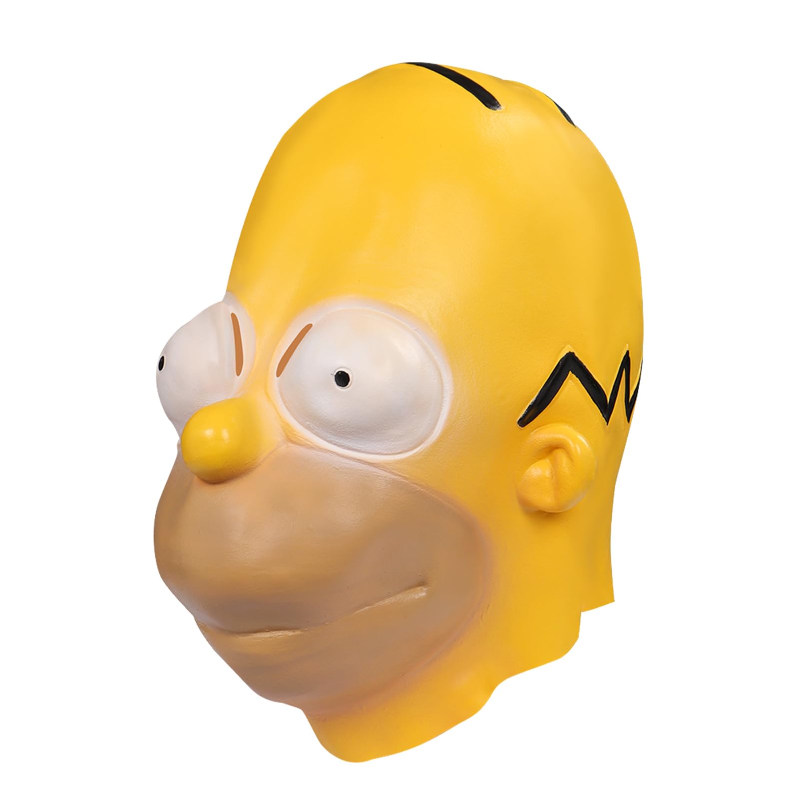 Walwoak Homer Simpson Mask Adult Full Latex Mask Masquerade Cosplay Halloween Party Costume Props