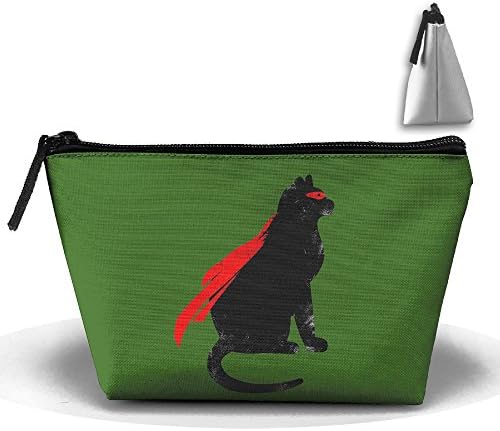 Super Hero Cat Cosmetic Bag Makeup Organizer Pouch Storage For Women