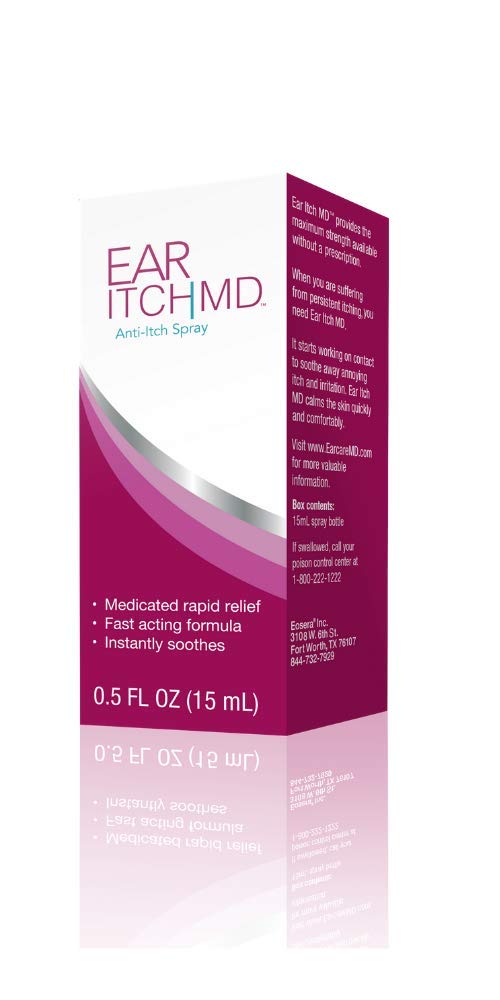 Ear Itch MD AntiItch Relief Spray, Maximum Strength Therapeutic Ear Drops
