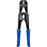 iCrimp Wire Rope Crimper 3/64" to 1/8" for railing, cable &amp; fishing | 4-size integrated jaw, high carbon steel swaging tool for aluminum oval, double-barrel &amp; annealed copper sleeves