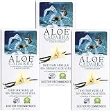 Aloe Cadabra Natural Personal Lubricant and Oranic Sex Lube for Men, Women & Couples, Flavored Tahitian Vanilla (Pack of 3)
