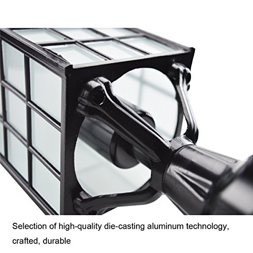 ZHMA Garden Lights, Outdoor Decorative Columns Post Lamp Retro Waterproof Landscape Lighting Fixtures villa garden lights , Black 1-Light E26/27 Base - Thumbnail 5