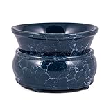 Marble Finish Ceramic Electric Jar and Tart Warmer (Marble Blue)