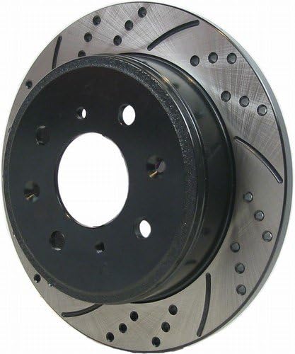 Racing Brake Drilled and Slotted Rotors for Volkswagen Scirocco 16V Rear Pair 86-89