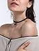 6 Pcs Women's Choker Necklace for Lady Girls Black Velvet Lace Stretch Tattoo Chokers Tassel Necklaces