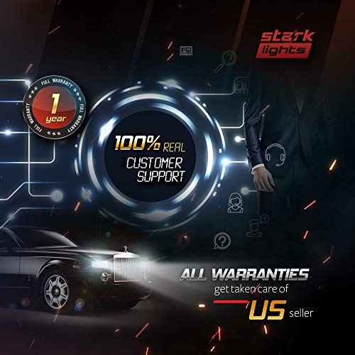 Stark N2S Series [Upgraded] 80W Fog Light Conversion Kit - 9000LM - 6000K Crystal White - Bulb Size: 5202 - Thumbnail 6