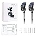 Sunba Youth Solar Lights, Outdoor Solar Spotlights, 2-in-1 Waterproof Landscape Light Adjustable Wall Light, 4 LED Security Lighting, Auto On/Off Yard Garden Driveway Pathway Lawn Pool