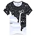 Ularmo Men Boy Summer Cotton Tees Shirt Short Sleeve Star Printed T-Shirt