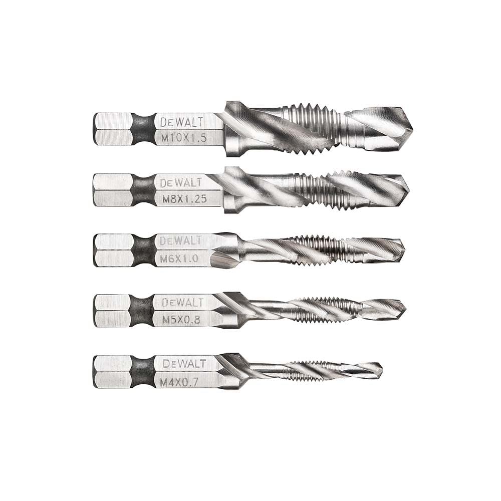 Kit de Brocas Roscada Métrica X: 5 Units (M4, M5, M6, M8 and M10)