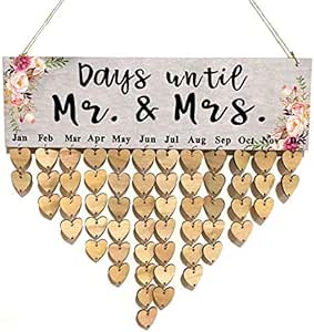 CloverUS JM01073 - Tablero de madera para colgar en la pared con