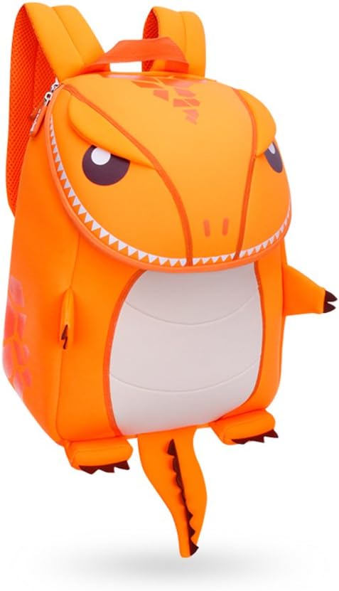 GreenForest Kids Backpack Dinosaur Animal Children School Bag Cute Nursery Bags Dragon Best Gift for Boys 3-8 Year (Large, Orange)