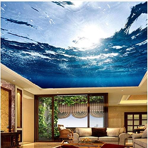 メーカー直売 Xiutailtd 写真の壁紙カスタム天井壁画hd青い海の水自然の壁紙リビングルームホテル天井壁画 450x315 Cm