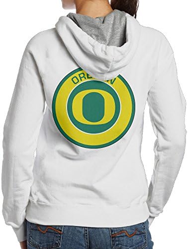 University Of Oregon Women's Cool Long Sleeve Hoodie White L