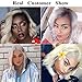 Beauhair 613 Bob Wig Brazilian Straight Lace Front Wig Blonde Human Hair Wigs 4×4 Lace Front Bob Wigs 130% Density Pre Plucked With Baby Hair Virgin Human Hair (8 inch)