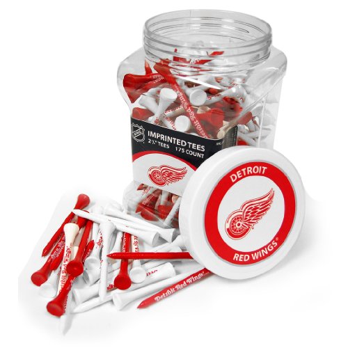 Team Golf NHL Detroit Red Wings Jar Of 175 Golf Tees 2-3/4" Golf Tees, 175 Pack, Regulation Size, Multi Team Colors at Amazon