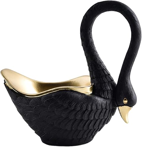 Holibanna Schwan Schmuckhalter Harz Kreative Schwan Figur Behälter