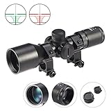Hiram 3-9x40 Tactical Rifle Scope Rangefinder Reticle Green Coat Waterproof Quick Aiming Shooting