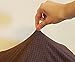 Elegant Home Stretch to Fit 3 Piece or 2 Piece or 1 Piece for Sofa Loveseat & Arm Chair Slipcover Furniture Protector # Stella (1 Piece Sofa Cover (1PC), Coffee/Brown)