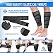 Calf Compression Sleeves and Leg Wraps (4 Piece) Shin Splint Support, Calve Guards for Men and Women - Braces Provide Healthy Circulation Pain Relief for Running, Basketball, Cycling, Maternity