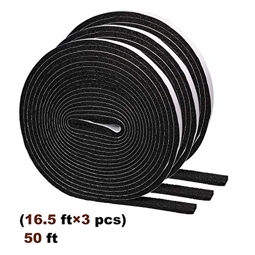 Yotache Low Density Foam Weather Stripping Gasket Seal Tape 1/2 X 1/8