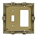 Franklin Brass 64476 Pineapple Single Toggle Switch/Decorator Wall Plate/Switch Plate/Cover, Tumbled Antique Brass