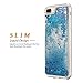 ESEEKGO Case Compatible iPhone 7 Plus, ESEEKGO Floating Liquid Case Compatible with iPhone 7 Plus Soft Cover TPU Bumper Bling Bling Case (Blue)