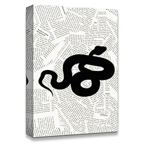 Canvas Wall Art Animal On The Newspaper Canvas Prints Home Artwork Decoration for Living Room,Bedroom - 12x18 inches