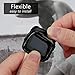 Lilycase Compatible for Fitbit Versa Case, Scratch-Resistant Soft Flexible TPU Plated Lightweight Protective Protector Bumper Shell Cover Compatible for Fitbit Versa SmartWatch (Black)