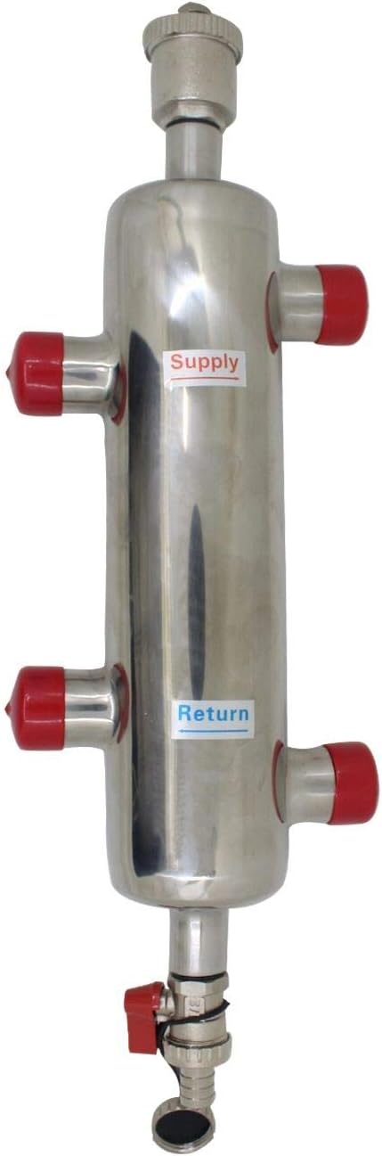 Hydraulic Separator Boiler Buddy Buffer Tank for ufh Manifold Under Flooring underfloor Water Heating Manifold 3/4 1 1-1/4 1-1/2 inch (3/4 inch)