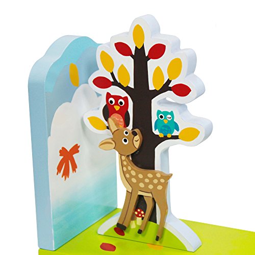 Fantasy Fields - Enchanted Woodland Hand Crafted Kids Bookends Set (2 Pieces)