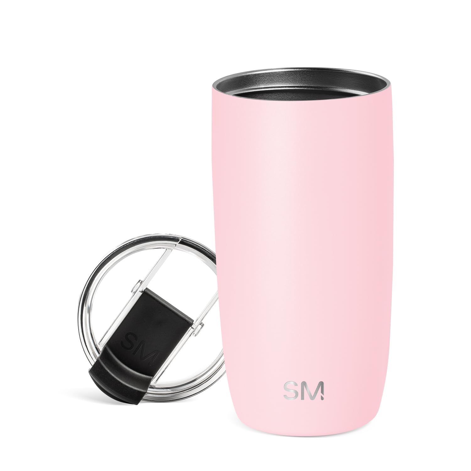 Simple Modern Travel Coffee Mug Tumbler with Flip Lid | Insulated Stainless Steel Iced Coffee Cup | Gifts for Women & Men | Voyager Collection | 470ml | Blush