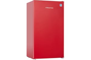 Frestec 3.1 CU' Mini Refrigerator, Compact Refrigerator, Small Refrigerator with Freezer, Red (FR 310 RED)