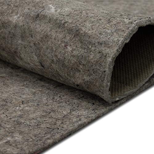 Mohawk Home Dual Surface Rug Pad Utility Solid Grey Rug Pad, 1/4" Thick