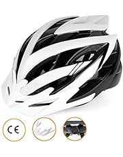 Shinmax Casco Bici con Luce di Sicurezza, Certificato CE, Casco Regolabile