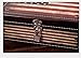 Retro Vintage American Flag Decorative Storage Box with Lock Cash Jewelry Storage Box, Metal